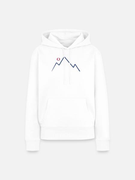 Mountain Sun - Frauen Premium Bio Hoodie - Weiß
