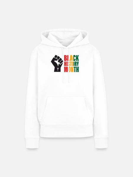 Black History Month - Frauen Premium Bio Hoodie - Weiß