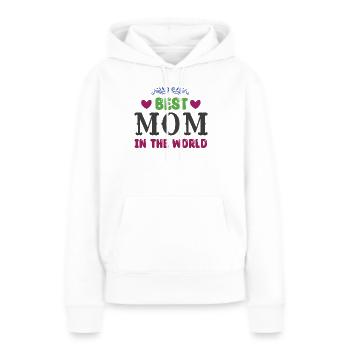 Beste Mama der Welt - Frauen Premium Bio Hoodie - Weiß - Vorne - Julia (174cm)