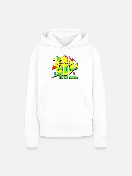 Reminder 80s - Frauen Premium Bio Hoodie - Weiß