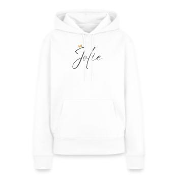 Princess Jolie Crown Hemd – Name mit Buchstabe J - Frauen Premium Bio Hoodie - Weiß - Vorne - Julia (174cm)