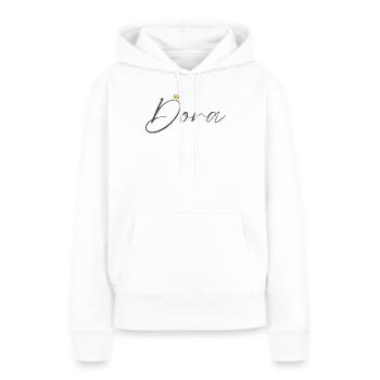 Prinzessin Dora Crown Hemd – Name mit Buchstabe D - Frauen Premium Bio Hoodie - Weiß - Vorne - Julia (174cm)
