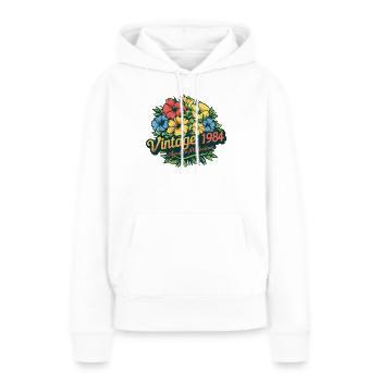 Vintage 1984 - Aged to perfection - Frauen Premium Bio Hoodie - Weiß - Vorne - Julia (174cm)
