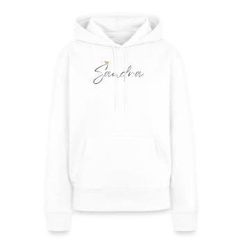 Sandra Prinzessin Krone Mädchen Ästhetik Shirt - Frauen Premium Bio Hoodie - Weiß - Vorne - Julia (174cm)