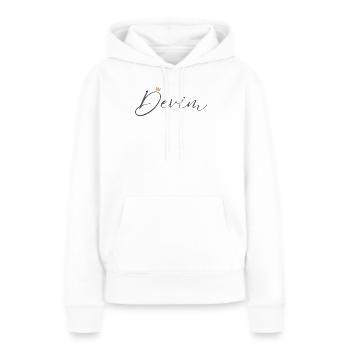 Devin Prinzessin Krone Mädchen Ästhetik Shirt - Frauen Premium Bio Hoodie - Weiß - Vorne - Julia (174cm)