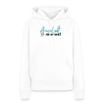 Léché le mien, léché est le mien, drôle - Sweat à capuche Premium bio Femme - blanc - Devant - Julia (174cm)