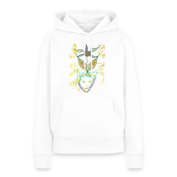 Vampire acide - Sweat à capuche Premium bio Femme - blanc - Devant - Julia (174cm)
