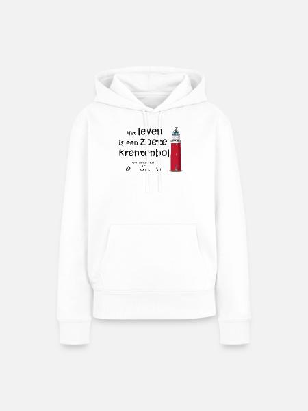 Texel, Niederlande, Spruch auf niederländisch - Frauen Premium Bio Hoodie - Weiß