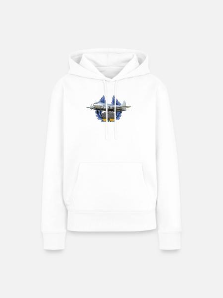 Model 307 Stratoliner - Frauen Premium Bio Hoodie - Weiß