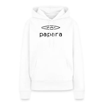 Papara Tahiti Surfspot - Frauen Premium Bio Hoodie - Weiß - Vorne - Julia (174cm)