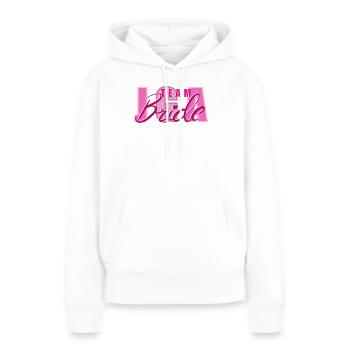 Équipe Mariée Enterrement de vie de garçon Devise des femmes - Sweat à capuche Premium bio Femme - blanc - Devant - Julia (174cm)