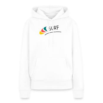 GELIEBTE. MEISTER. LEHRER. SCHULE. GELIEBTE - Frauen Premium Bio Hoodie - Weiß - Vorne - Julia (174cm)