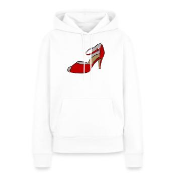Chaussure Femme Chaussure - Sweat à capuche Premium bio Femme - blanc - Devant - Julia (174cm)