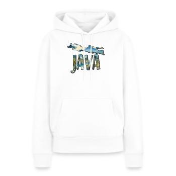 Watercolor Map Java - Women’s Premium Organic Hoodie - white - Front - Julia (174cm)
