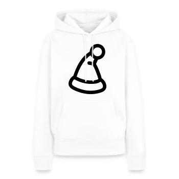 bonnet de noel - Sweat à capuche Premium bio Femme - blanc - Devant - Julia (174cm)