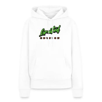 Limited Edition - Frauen Premium Bio Hoodie - Weiß - Vorne - Julia (174cm)