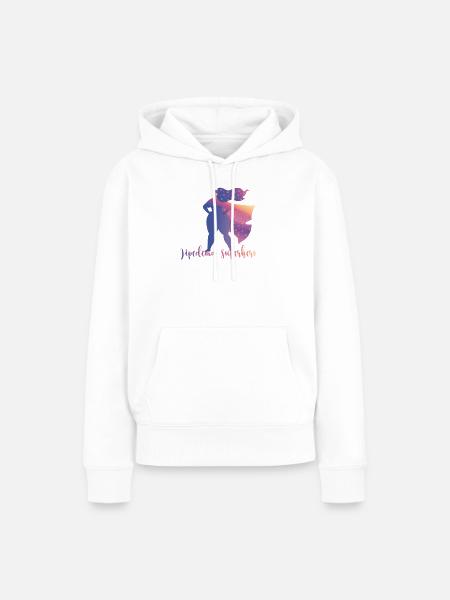 Lipedema Superhero - Frauen Premium Bio Hoodie - Weiß