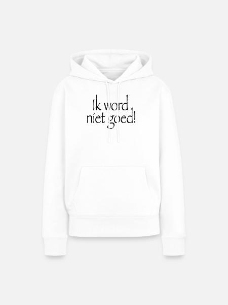 20 Ich werde nicht gesund - Frauen Premium Bio Hoodie - Weiß