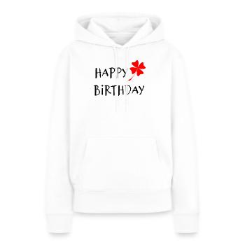 1. 1 Jahr. 1. JUBILÄUM. 1-JÄHRIGES JUBILÄUM - Frauen Premium Bio Hoodie - Weiß - Vorne - Julia (174cm)