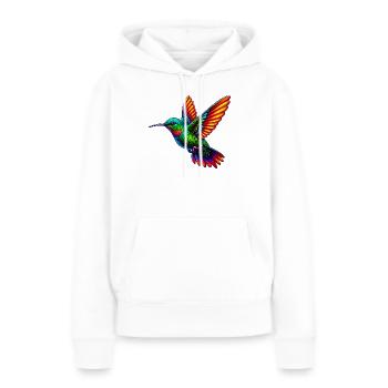 Colibri - Sweat à capuche Premium bio Femme - blanc - Devant - Julia (174cm)