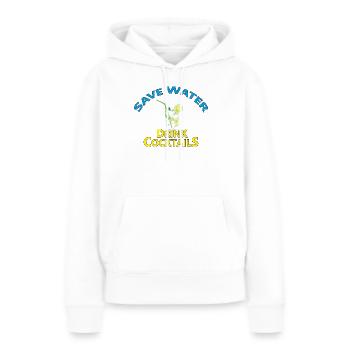 COCKTAILS - Frauen Premium Bio Hoodie - Weiß - Vorne - Julia (174cm)