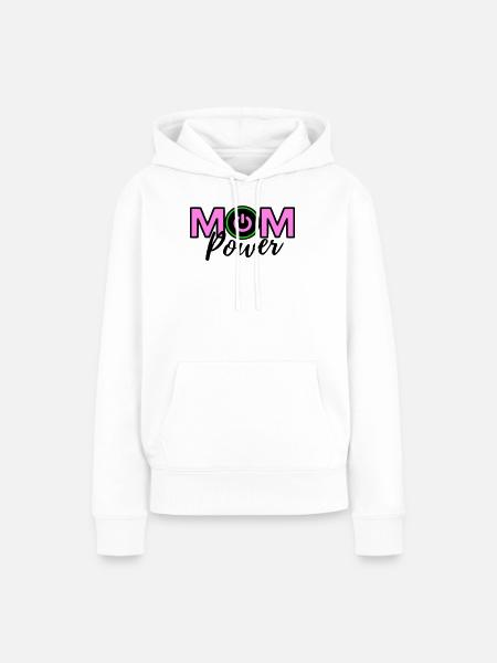 Mama-Macht - Frauen Premium Bio Hoodie - Weiß