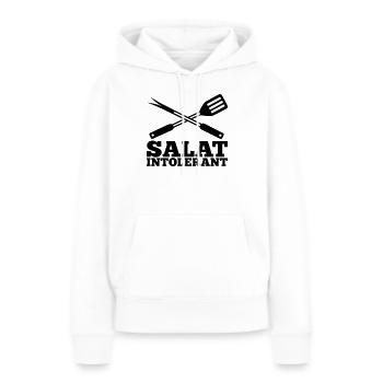 Salat Intolerant Grillbesteck - Frauen Premium Bio Hoodie - Weiß - Vorne - Julia (174cm)