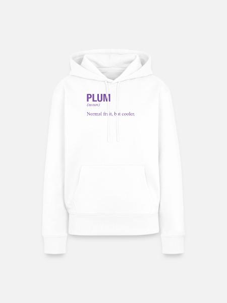 PLUM - Frauen Premium Bio Hoodie - Weiß