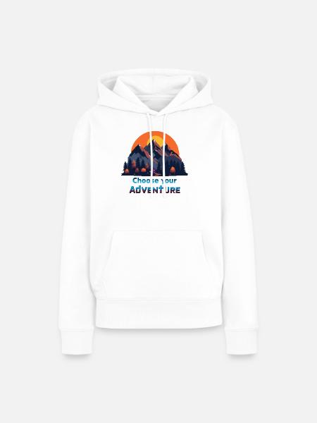 Retro Gaming Abenteuer - Frauen Premium Bio Hoodie - Weiß