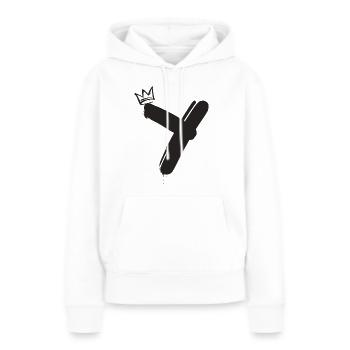 Y - Women’s Premium Organic Hoodie - white - Front - Julia (174cm)