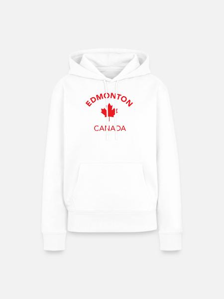 EDMONTON CANADA - Frauen Premium Bio Hoodie - Weiß