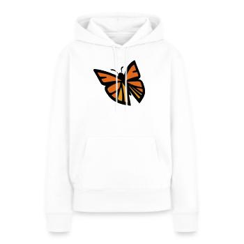 Schmetterlings-Monarch - Frauen Premium Bio Hoodie - Weiß - Vorne - Julia (174cm)