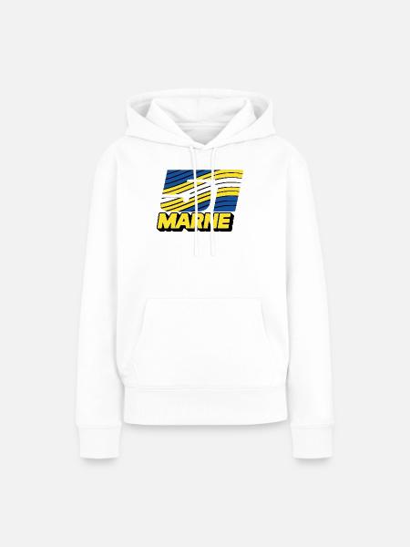 51 - Frauen Premium Bio Hoodie - Weiß
