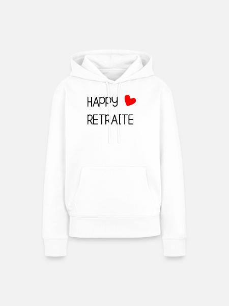 RUHESTAND. RUHESTAND. PENSIONIERT. RUHESTAND - Frauen Premium Bio Hoodie - Weiß