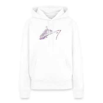 Kreuzfahrtschiff Kreuzfahrt Schiff Luxus - Frauen Premium Bio Hoodie - Weiß - Vorne - Julia (174cm)