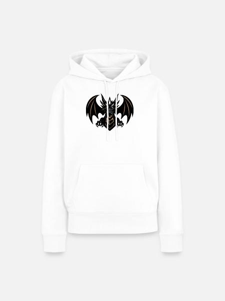DRAGON LEVEL 1 - Frauen Premium Bio Hoodie - Weiß