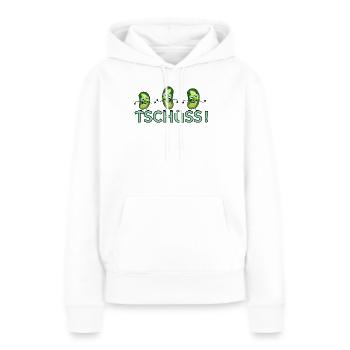 TSCHÜSS ABSCHIED GEWÜRZGURKEN - Frauen Premium Bio Hoodie - Weiß - Vorne - Julia (174cm)