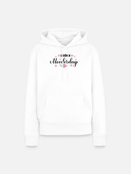 Blumenkranz in Pastellrosa - Frauen Premium Bio Hoodie - Weiß