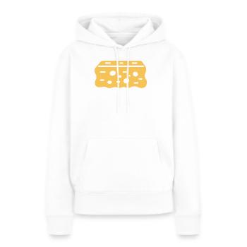 Abstrakter natürlicher kreativer Schwamm - Frauen Premium Bio Hoodie - Weiß - Vorne - Julia (174cm)
