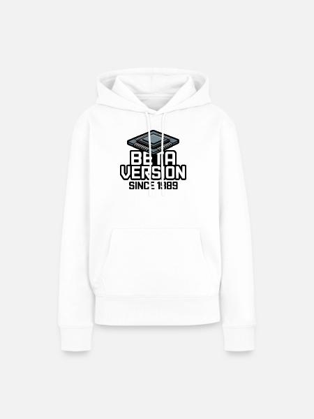 Futuristischer Computerchip Analogdruck - Frauen Premium Bio Hoodie - Weiß