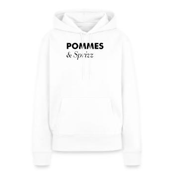Excursion estivale aux frites Sprizz - Sweat à capuche Premium bio Femme - blanc - Devant - Julia (174cm)