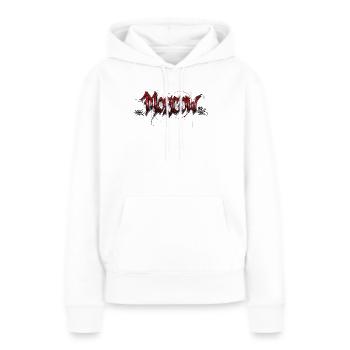 Moscou - Sweat à capuche Premium bio Femme - blanc - Devant - Julia (174cm)