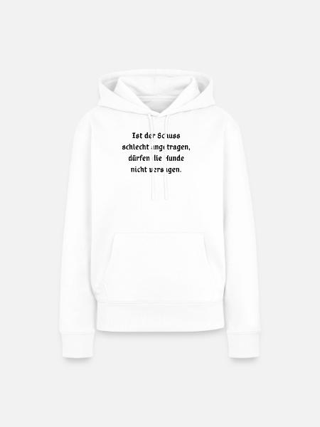 Abstrakte Farbexplosion auf Leinwand - Frauen Premium Bio Hoodie - Weiß