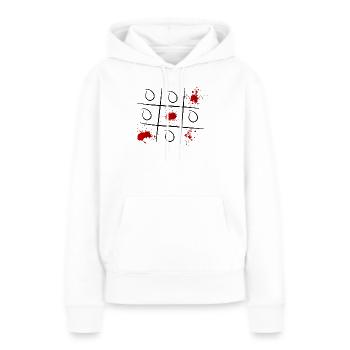 GÖR - Frauen Premium Bio Hoodie - Weiß - Vorne - Julia (174cm)