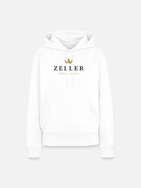 Zeller-Original-Familienlogo - Frauen Premium Bio Hoodie - Weiß