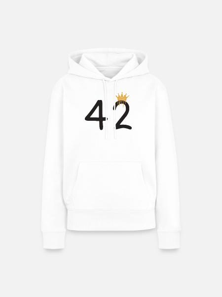 42 - Frauen Premium Bio Hoodie - Weiß