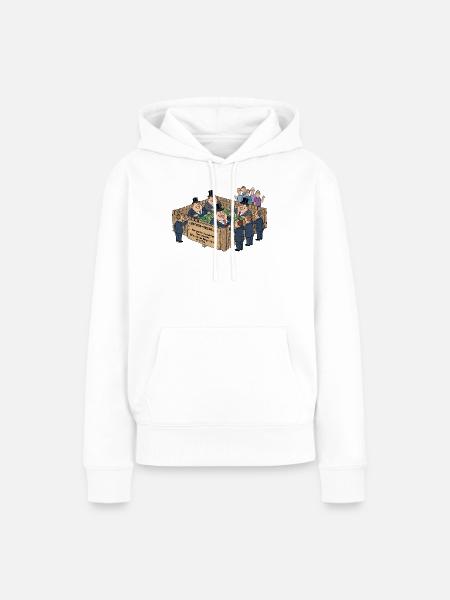 Lobbyisten-Streichelzoo - Frauen Premium Bio Hoodie - Weiß