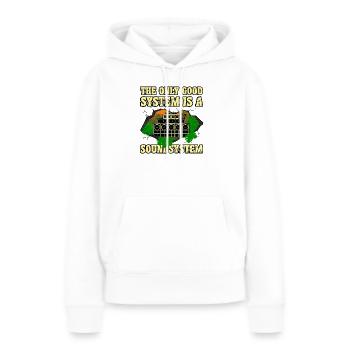 Dub Soundsystem - Frauen Premium Bio Hoodie - Weiß - Vorne - Julia (174cm)