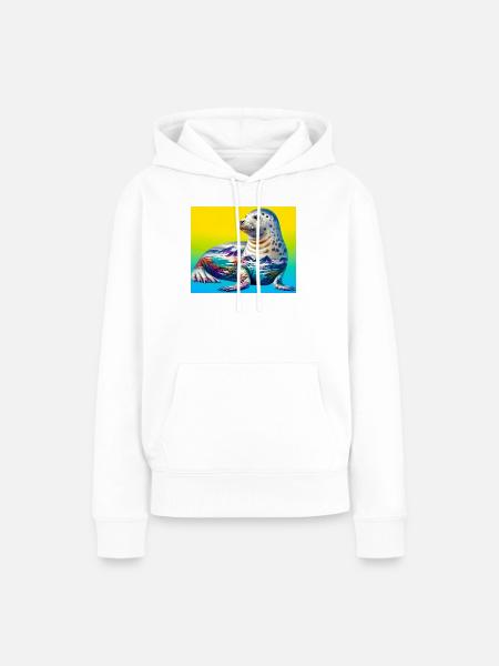 Siegel - Frauen Premium Bio Hoodie - Weiß