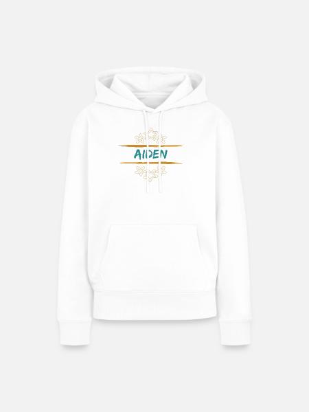 Aiden als Aiden - Frauen Premium Bio Hoodie - Weiß